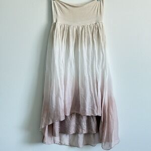 Fairy Whimsy Silk Skirt Ethereal Dance Ballet Coquette Feminine Woman Sm VTG